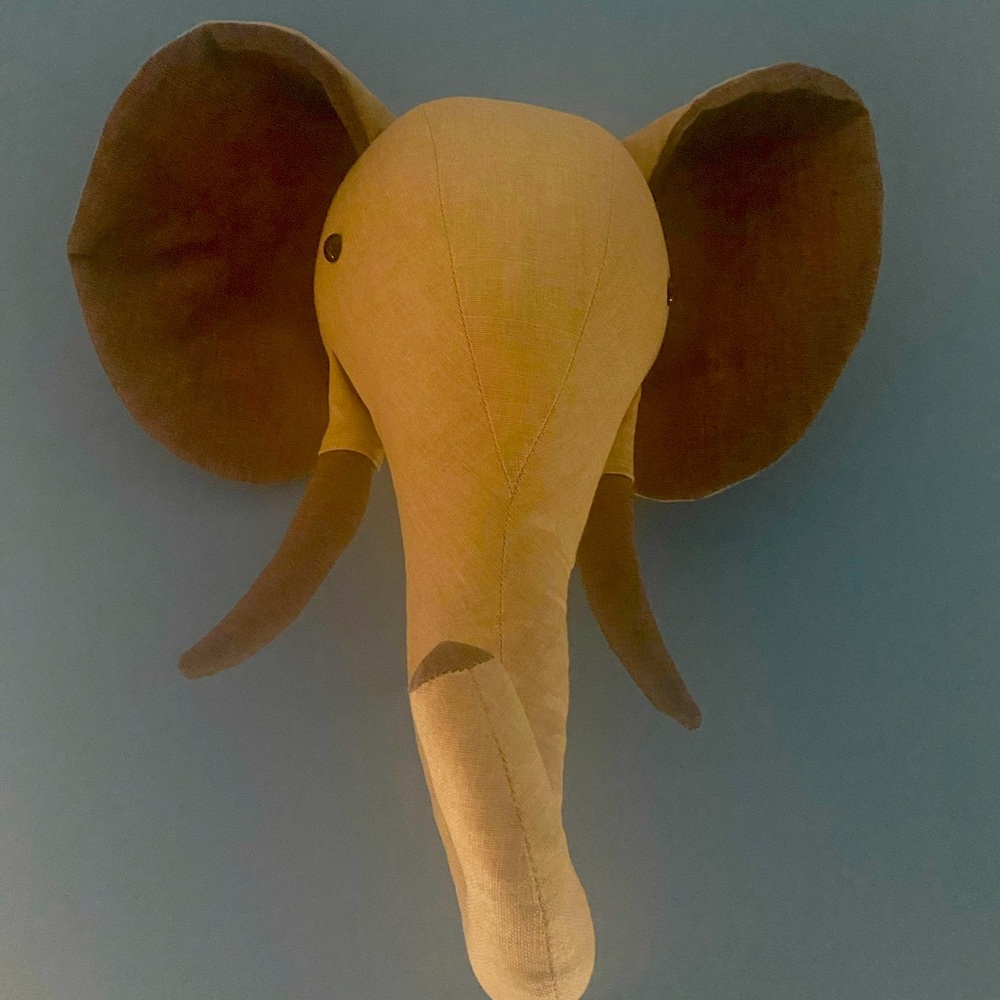 Elephant head decoration
